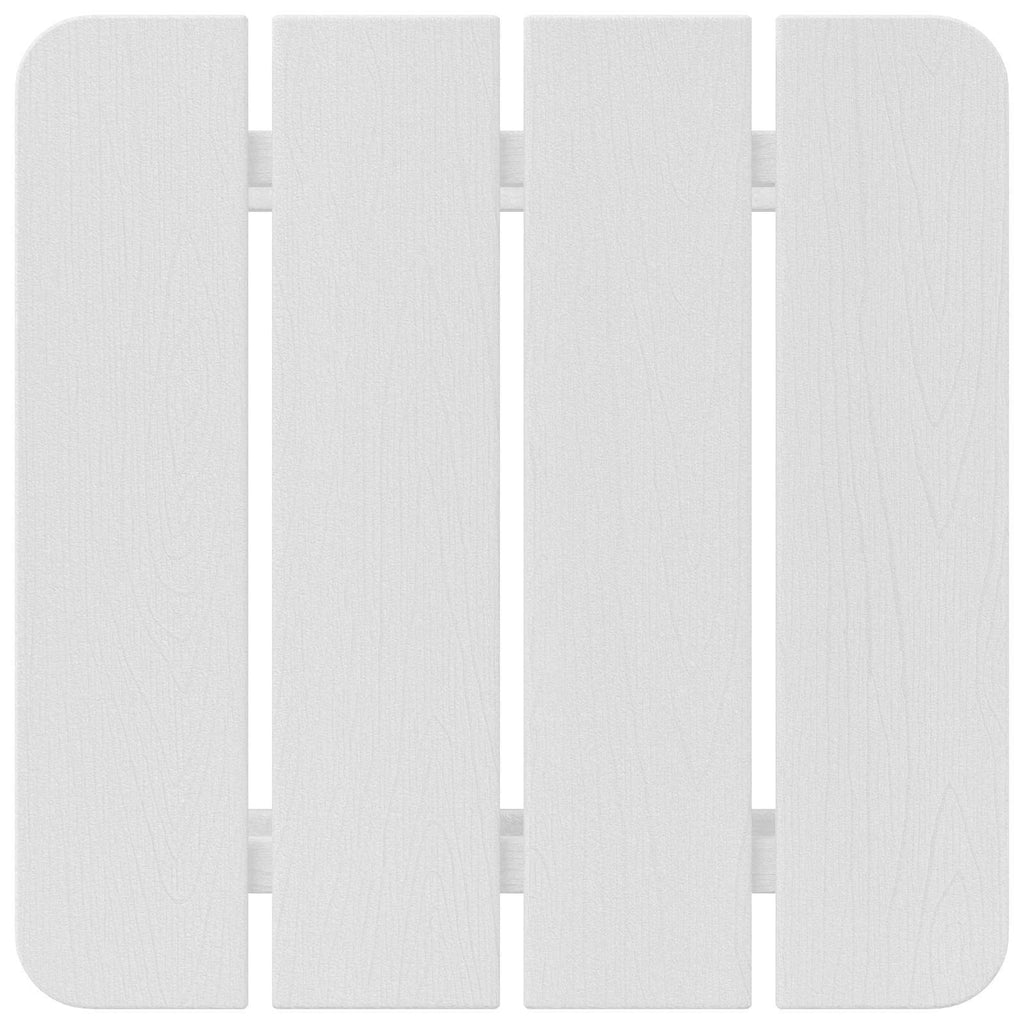 Side Table White 38 x 38 x 46 cm Polyethylene