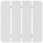 Side Table White 38 x 38 x 46 cm Polyethylene