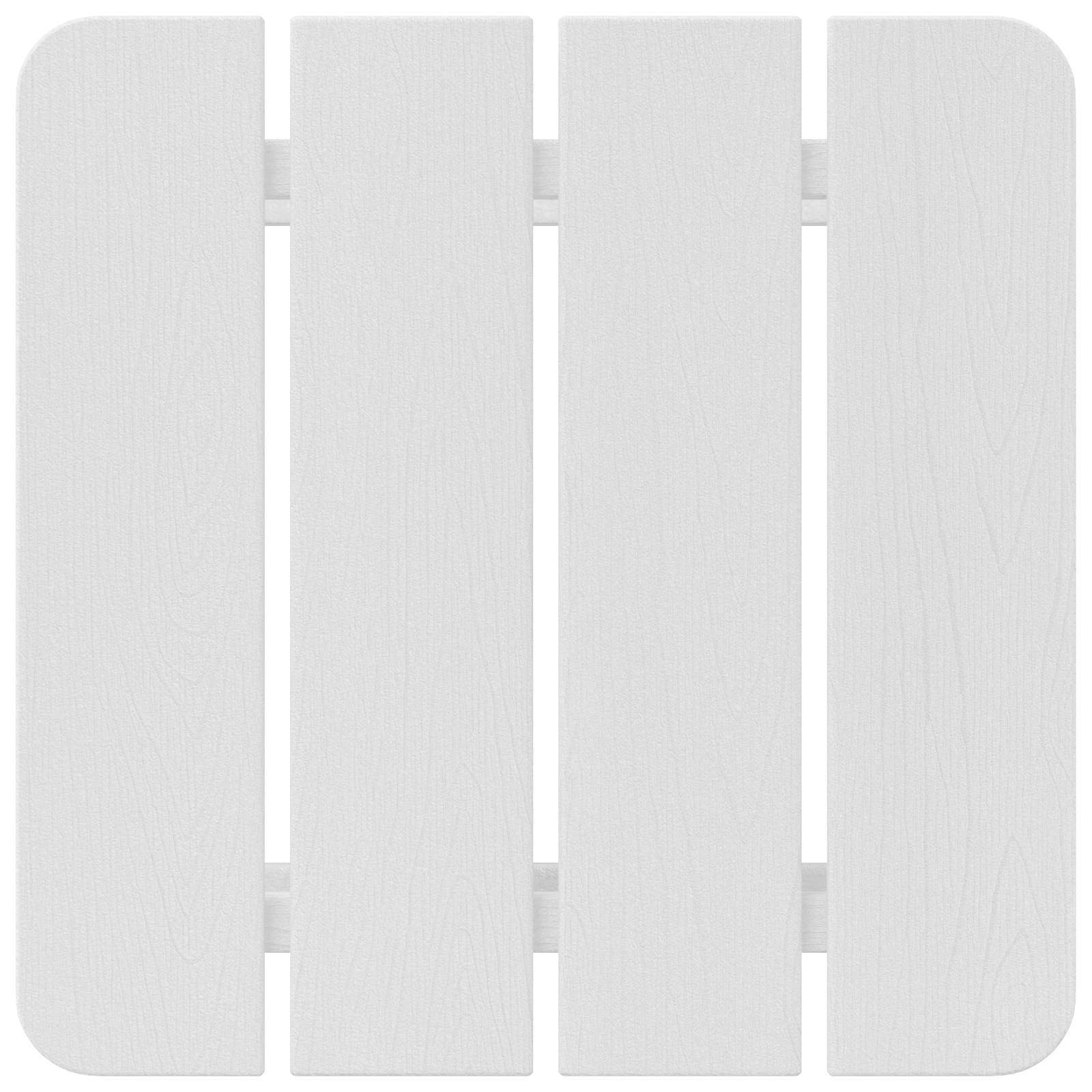 Side Table White 38 x 38 x 46 cm Polyethylene