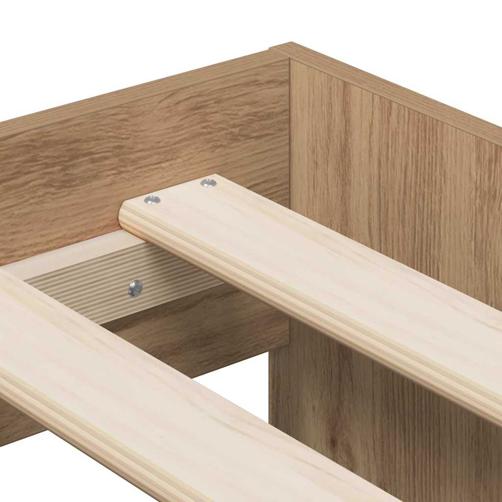 Storage Bed Frame Artisan Oak 80 cm Engineered Wood