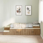 Storage Bed Frame Artisan Oak 80 cm Engineered Wood