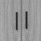 Storage Bed Frame Grey Sonoma 90 cm Engineered Wood