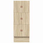 Storage Bed Frame with Drawer Sonoma Oak 80 cm Engineered Wood