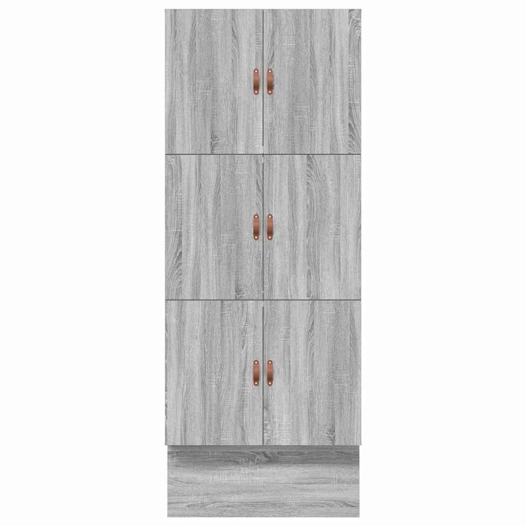 Storage Bed Frame with Drawer Grey Sonoma 80 cm Engineered Wood