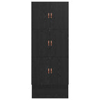 Storage Bed Frame with Drawer Black Oak 90 cm Engineered Wood