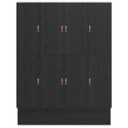 Storage Bed Frame with Drawer Black Oak 200 cm Engineered Wood