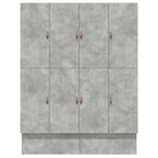 Storage Bed Frame Concrete Grey 200 cm Engineered Wood