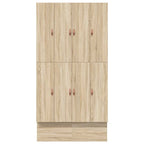 Storage Bed Frame with Drawer Sonoma Oak 120 cm Engineered Wood