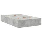 Storage Bed Frame Concrete Grey 120 cm Engineered Wood