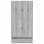 Storage Bed Frame Grey Sonoma 120 cm Engineered Wood