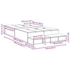Storage Bed Frame with Drawer Old Wood 120 cm Engineered Wood