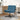 Swivel Relaxing Chair Manual Blue 63 x 75 x 76 cm Velvet