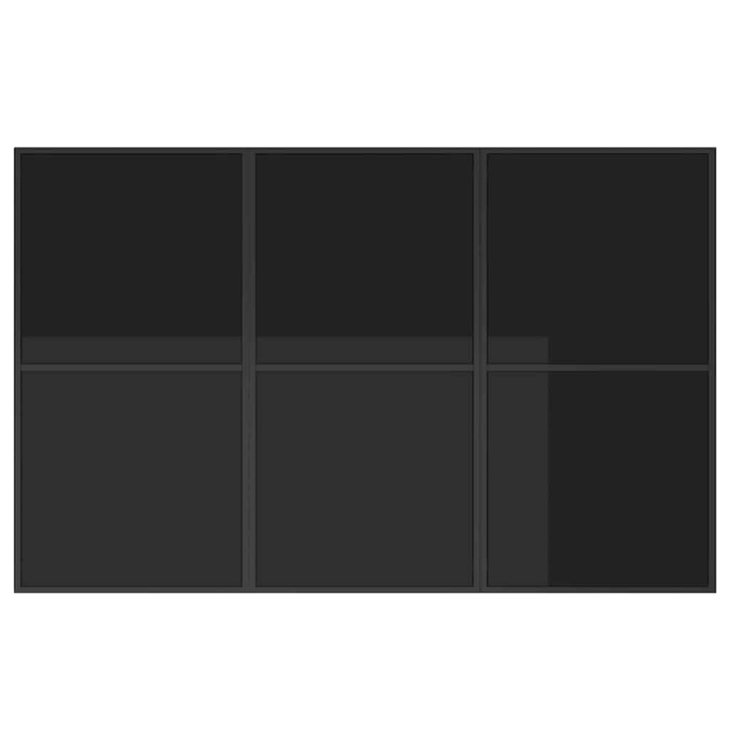 Garden Dining Set 7 pcs Black Steel