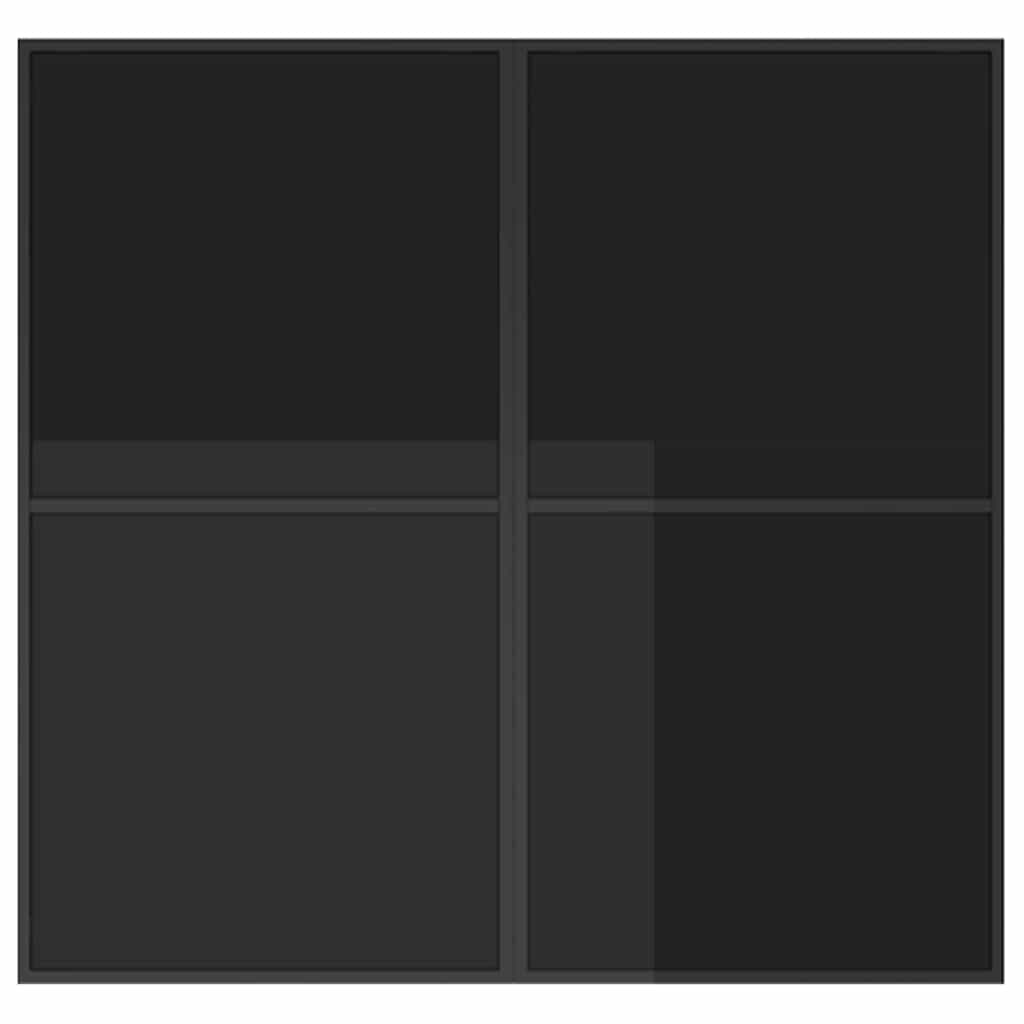 Garden Dining Set 9 pcs Black Steel