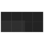 Garden Dining Set 13 pcs Black Steel