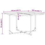 Garden Dining Set 5 pcs Black Steel