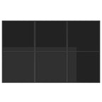 Garden Dining Set 7 pcs Black Steel