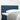 Fabric Headboard Geometric with Headboard Blue 90 cm Fabric