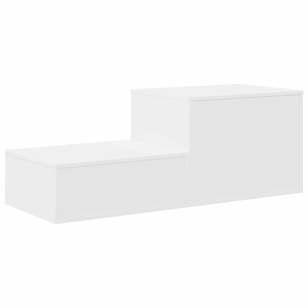 Storage Cabinet 2 pcs White 127 x 41 x 40 cm Engineered Wood