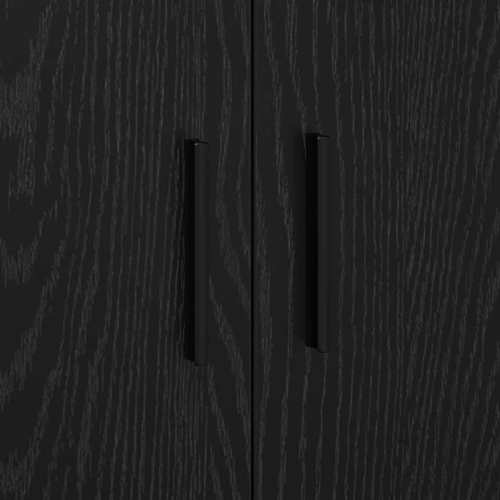 Storage Cabinet 2 pcs Black Oak 127 x 41 x 40 cm