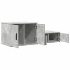 Storage Cabinet 2 pcs Concrete Grey 127 x 41 x 40 cm