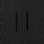 Storage Cabinet 2 pcs Black Oak 118 x 41 x 40 cm