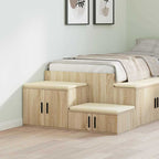 Storage Cabinet 2 pcs Sonoma Oak 118 x 41 x 40 cm