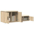 Storage Cabinet 2 pcs Sonoma Oak 118 x 41 x 40 cm