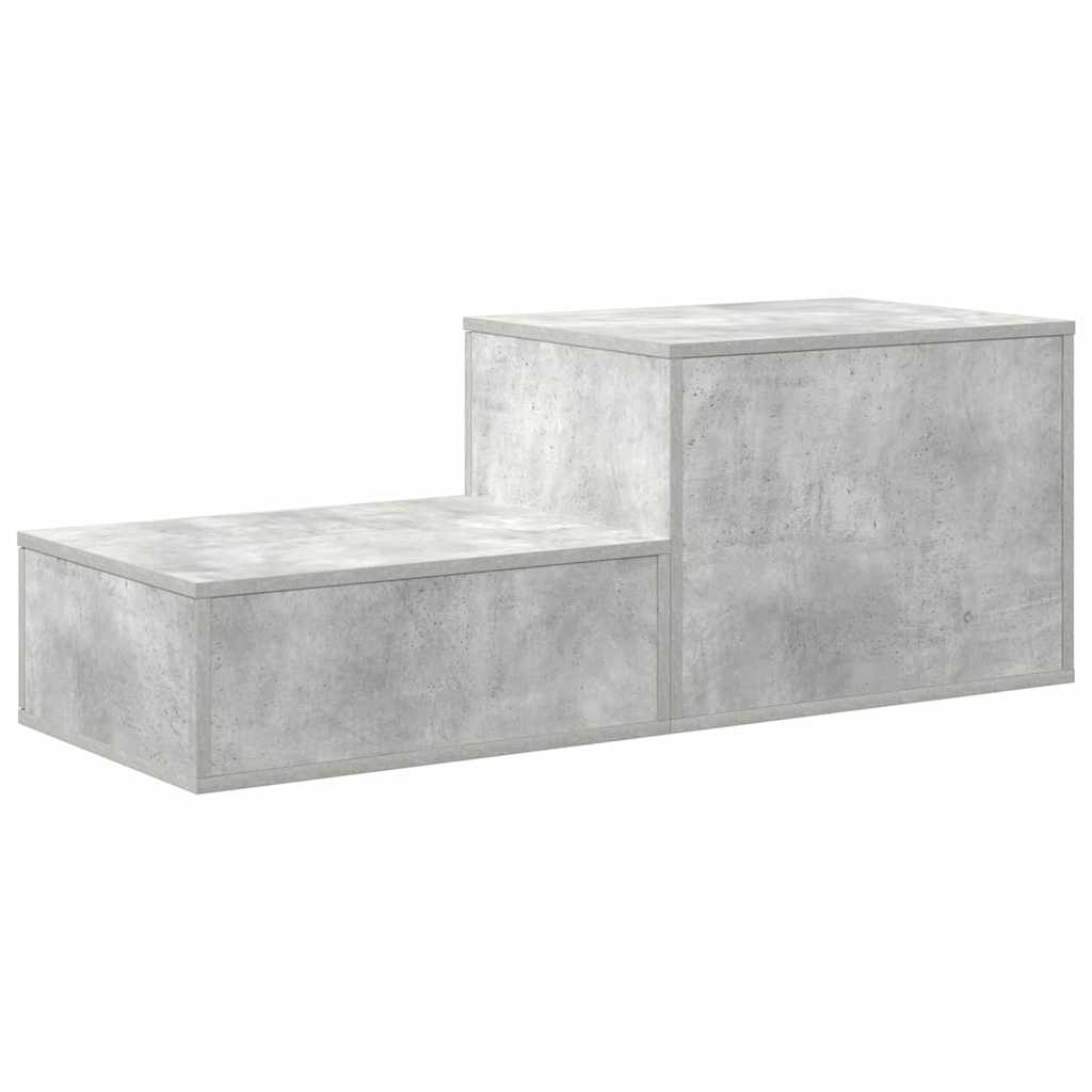 Storage Cabinet 2 pcs Concrete Grey 118 x 41 x 40 cm