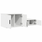 Storage Cabinet 2 pcs White 108 x 41 x 40 cm Engineered Wood