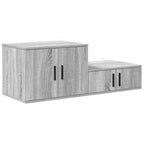 Storage Cabinet 2 pcs Grey Sonoma 108 x 41 x 40 cm