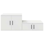 Storage Cabinet 2 pcs White 103 x 41 x 40 cm Engineered Wood