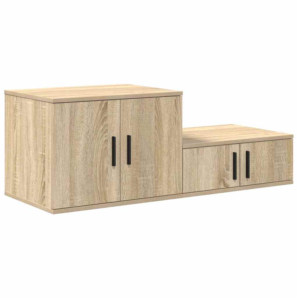 Storage Cabinet 2 pcs Sonoma Oak 103 x 41 x 40 cm