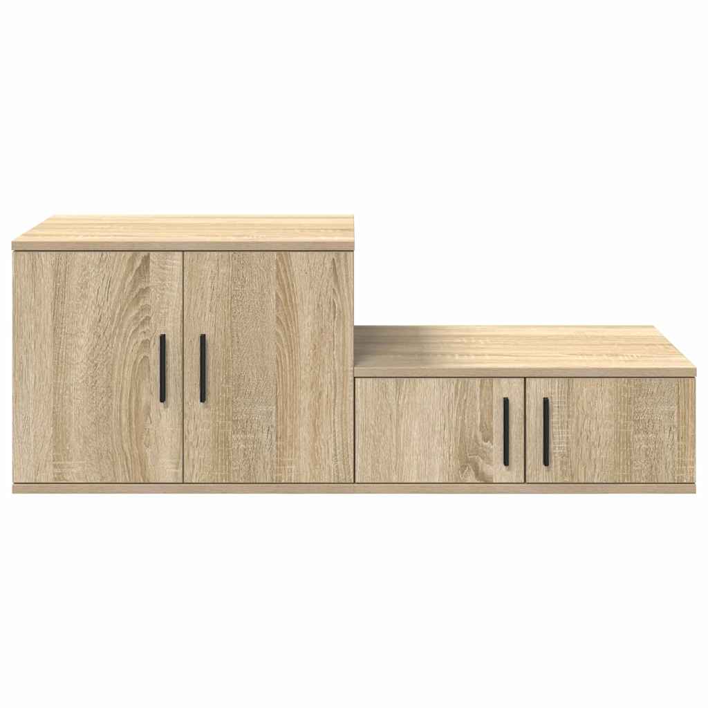 Storage Cabinet 2 pcs Sonoma Oak 103 x 41 x 40 cm