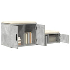 Storage Cabinet 2 pcs Concrete Grey 103 x 41 x 40 cm