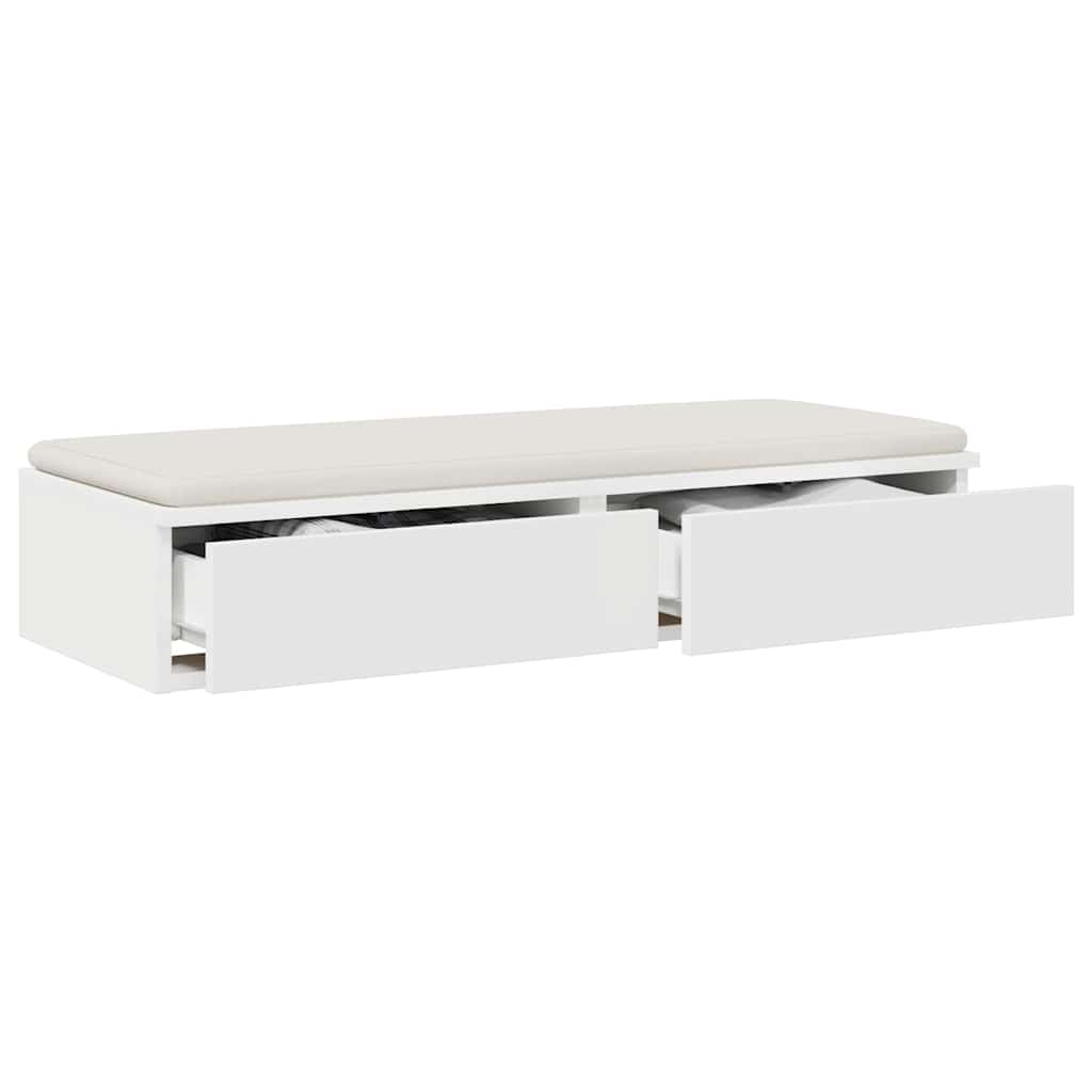 Bed Drawers White 100 x 36.5 x 16.5 cm Engineered Wood