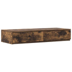 Bed Drawers Smoked Oak 100 x 36.5 x 16.5 cm Engineered Wood