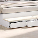 Bed Drawers White 200 x 36.5 x 16.5 cm Engineered Wood