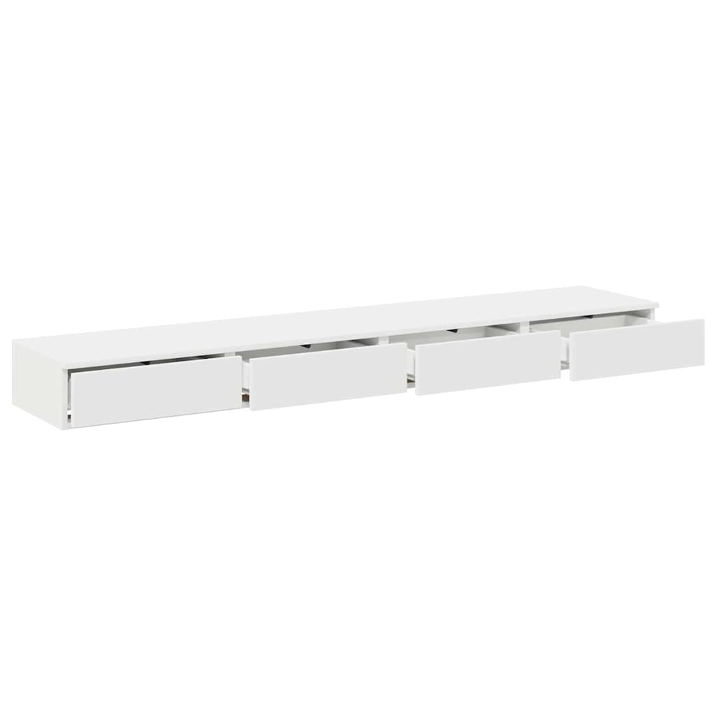 Bed Drawers White 200 x 36.5 x 16.5 cm Engineered Wood