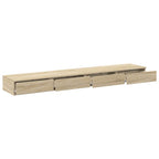 Bed Drawers Sonoma Oak 200 x 36.5 x 16.5 cm Engineered Wood