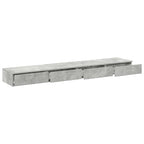 Bed Drawers Concrete Grey 200 x 36.5 x 16.5 cm Engineered Wood