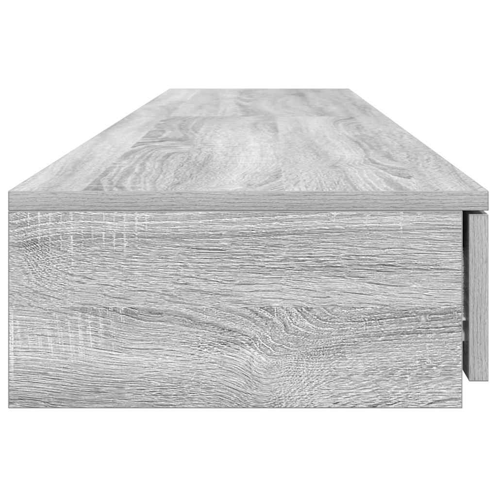 Bed Drawers Grey Sonoma 200 x 36.5 x 16.5 cm Engineered Wood
