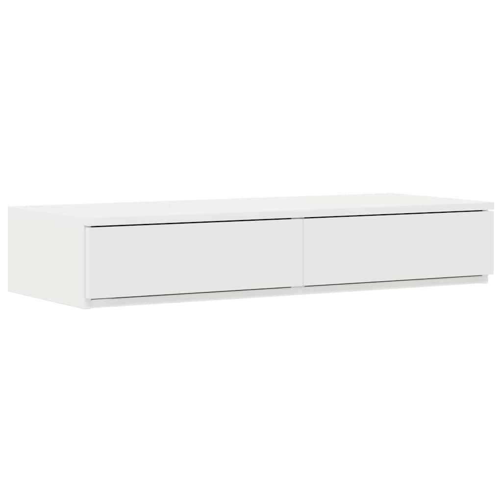 Bed Drawers White 80 x 36.5 x 16.5 cm Engineered Wood