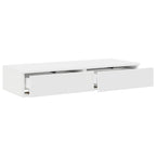 Bed Drawers White 80 x 36.5 x 16.5 cm Engineered Wood