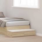 Bed Drawers Sonoma Oak 80 x 36.5 x 16.5 cm Engineered Wood
