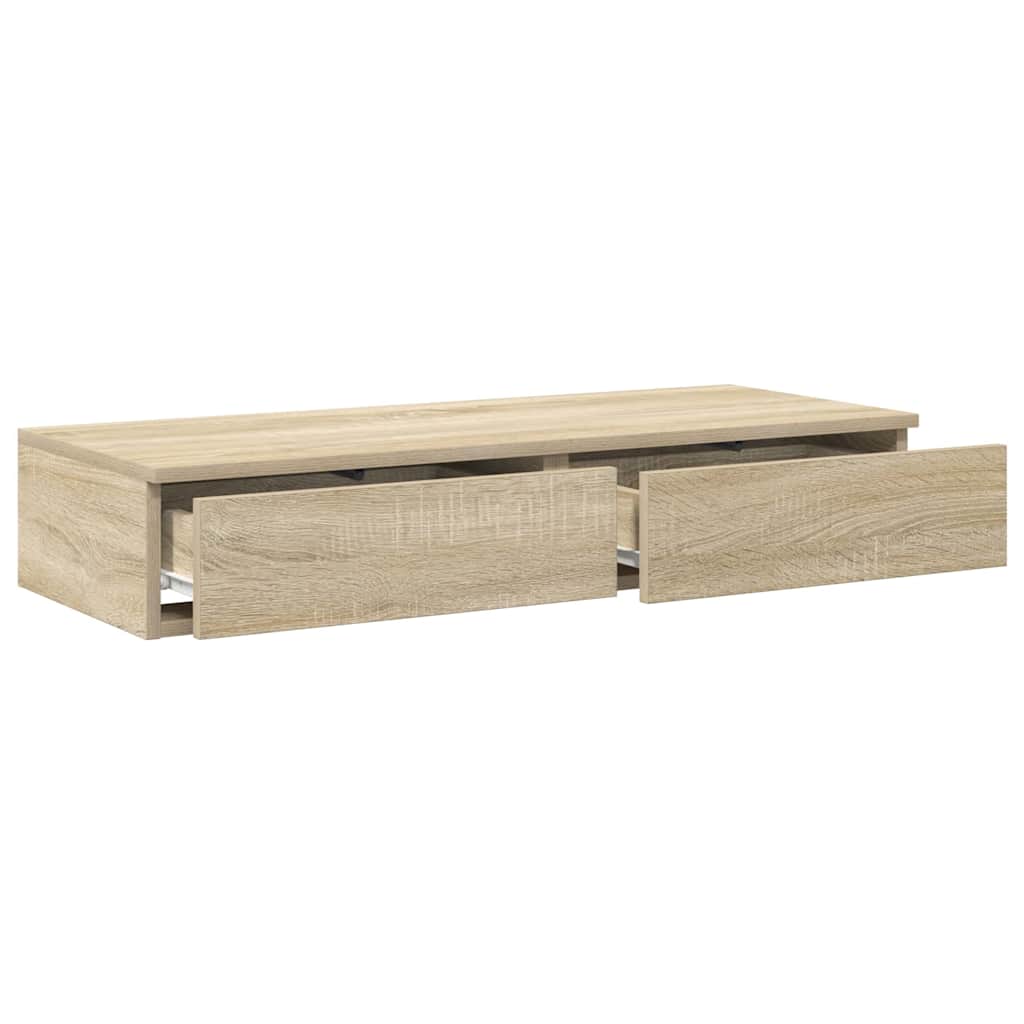 Bed Drawers Sonoma Oak 80 x 36.5 x 16.5 cm Engineered Wood