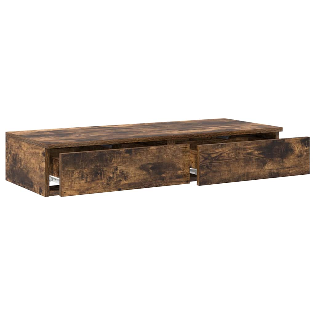 Bed Drawers Smoked Oak 80 x 36.5 x 16.5 cm Engineered Wood