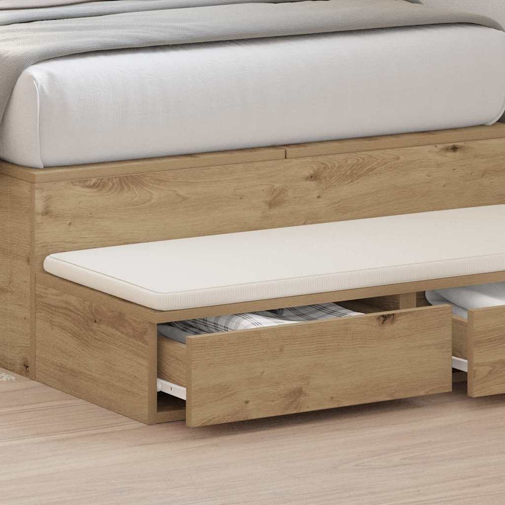 Bed Drawers Artisan Oak 80 x 36.5 x 16.5 cm Engineered Wood