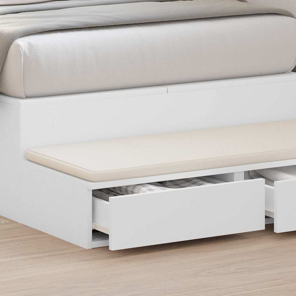 Bed Drawers White 90 x 36.5 x 16.5 cm Engineered Wood