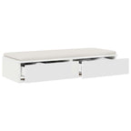 Bed Drawers White 90 x 36.5 x 16.5 cm Engineered Wood